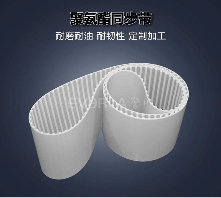 <b>白色PU同步帶耐磨耐油食品行業(yè)機械設(shè)備高效傳動帶廠家直發(fā)</b>
