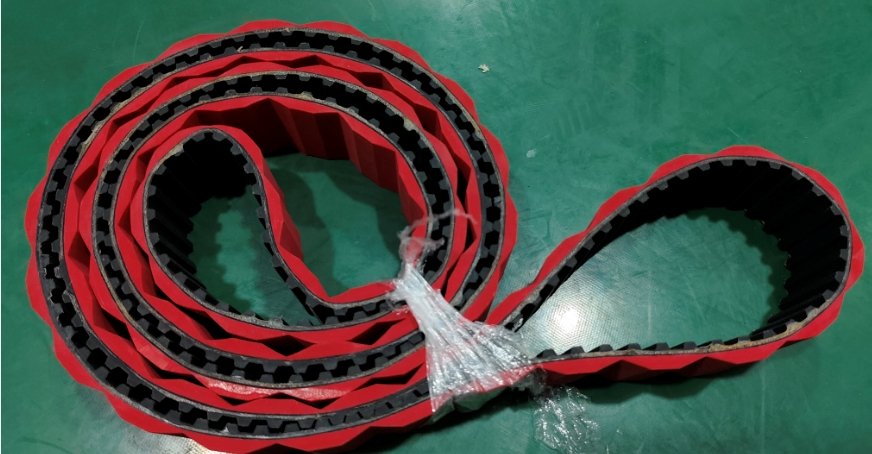 紅膠開槽雙重工藝，橡膠同步帶解鎖高效傳動(dòng)